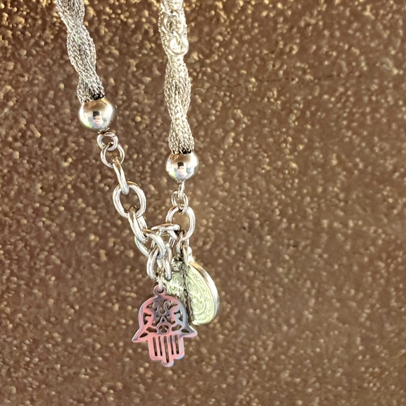 New Unique Spiritual Charm Silver Bracelet. - Picture 6 of 12